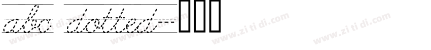 abc dotted字体转换